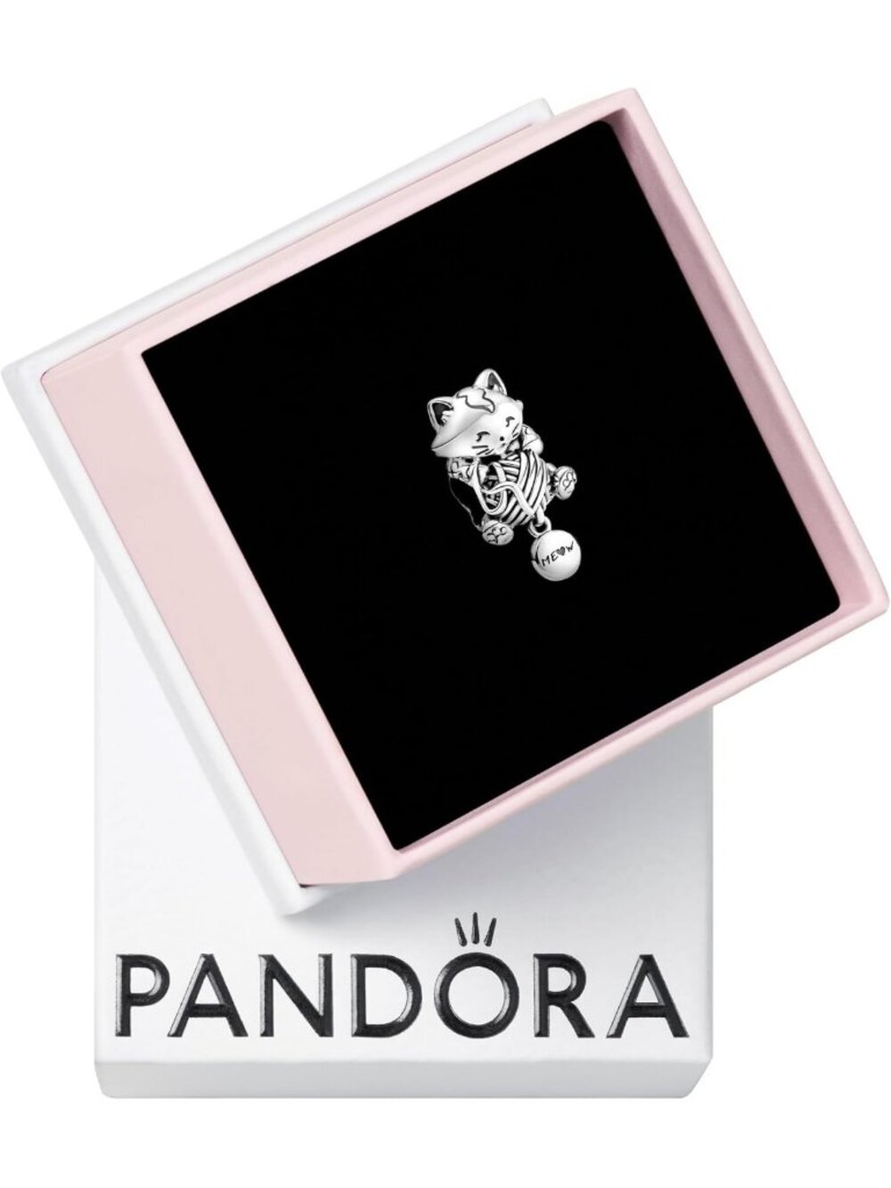 Sterling Silver Kitten & Yarn Ball Charm - Perfect Gift for Cat Lovers - Jewelry